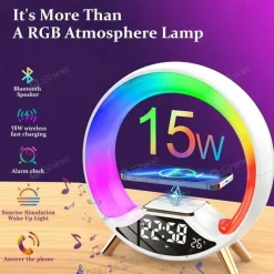 The Decor Haven Gadgets Für Zuhause-LED-Nachtlampenlautsprecher - Multifunktionales Schlafzimmerlicht