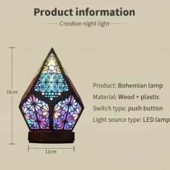 Comfort u0026 Style Outdoor & Garten|Beleuchtung-LED-Nachtlampenprojektor aus Holz – stimmungsvolle Beleuchtung