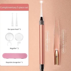 PureGlow Männerpflege|Frauenpflege-LED-Ohrreinigungspinzette – Bright View Ohrenpflege-Werkzeugset