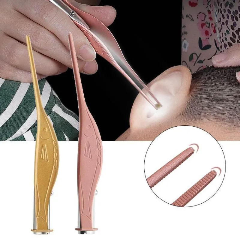 PureGlow Männerpflege|Frauenpflege-LED-Ohrschmalzentfernungswerkzeug mit Licht