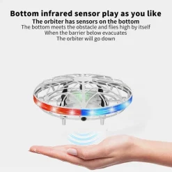 The Decor Haven Babyspielzeug-LED-Quadcopter-Drohne mit Gestenerkennung – tragbare Mini-Drohne