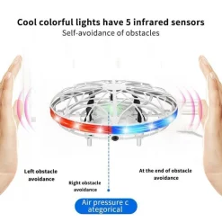 The Decor Haven Babyspielzeug-LED-Quadcopter-Drohne mit Gestenerkennung – tragbare Mini-Drohne