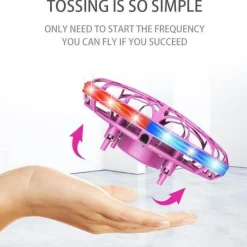 The Decor Haven Babyspielzeug-LED-Quadcopter-Drohne mit Gestenerkennung – tragbare Mini-Drohne