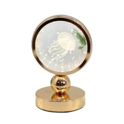 Illuminate Home Beleuchtung-LED-Quallenlampe – Dekoratives Kristall-Tischlicht