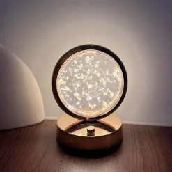 Illuminate Home Beleuchtung-LED-Quallenlampe – Dekoratives Kristall-Tischlicht