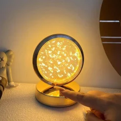 Illuminate Home Beleuchtung-LED-Quallenlampe – Dekoratives Kristall-Tischlicht