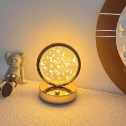 Illuminate Home Beleuchtung-LED-Quallenlampe – Dekoratives Kristall-Tischlicht