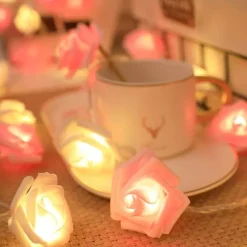 The Light Loft Beleuchtung-LED-Rosen-Lichterkette – dekorative Beleuchtung für drinnen und draußen