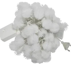 Bright Accents Beleuchtung-LED-Schneeball-Lichterkette – Weihnachtsdekoration für drinnen und draußen