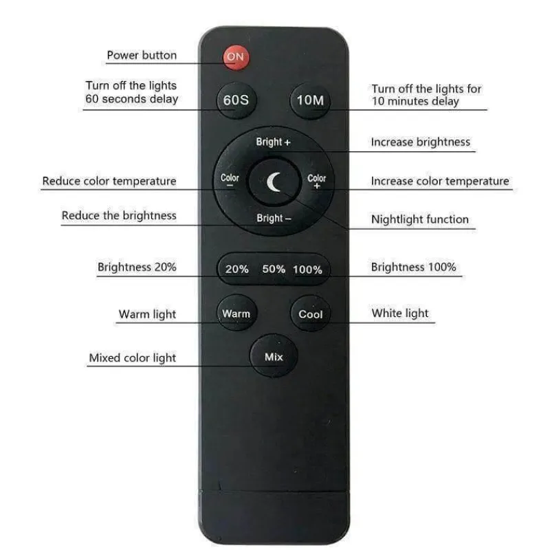 Cozy Living Möbel|Beleuchtung-LED-Schreibtischlampe mit Fernbedienung – Tischlampe mit Klemmleuchte