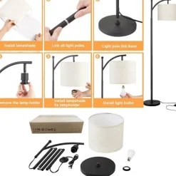 Illuminate Home Beleuchtung-LED-Stehleuchte – Moderne, schlichte Wohnraumbeleuchtung