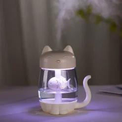 Tranquil Touch Gesundheits-Gadgets|Gesundheits- Und Entspannungstools-LED-Ultraschall-Luftbefeuchter in Tierform – Niedlicher Luftbefeuchter