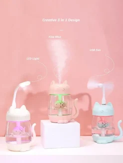 Tranquil Touch Gesundheits-Gadgets|Gesundheits- Und Entspannungstools-LED-Ultraschall-Luftbefeuchter in Tierform – Niedlicher Luftbefeuchter