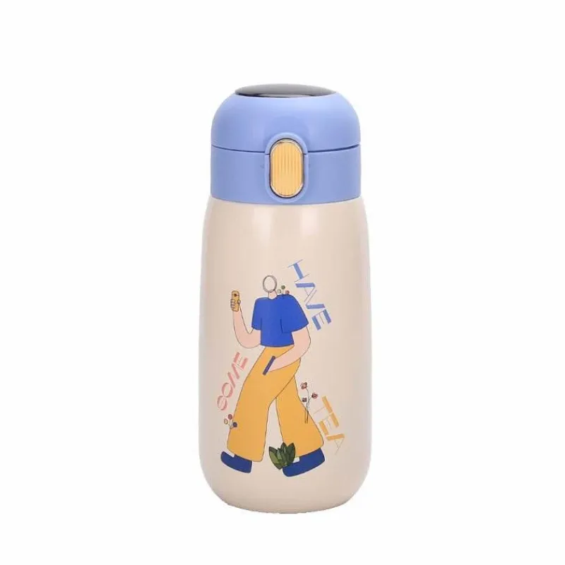 The Decor Haven Camping-Werkzeuge|Camping Im Freien-LED-Wasserflasche – Funky Thermosflasche mit Temperaturanzeige