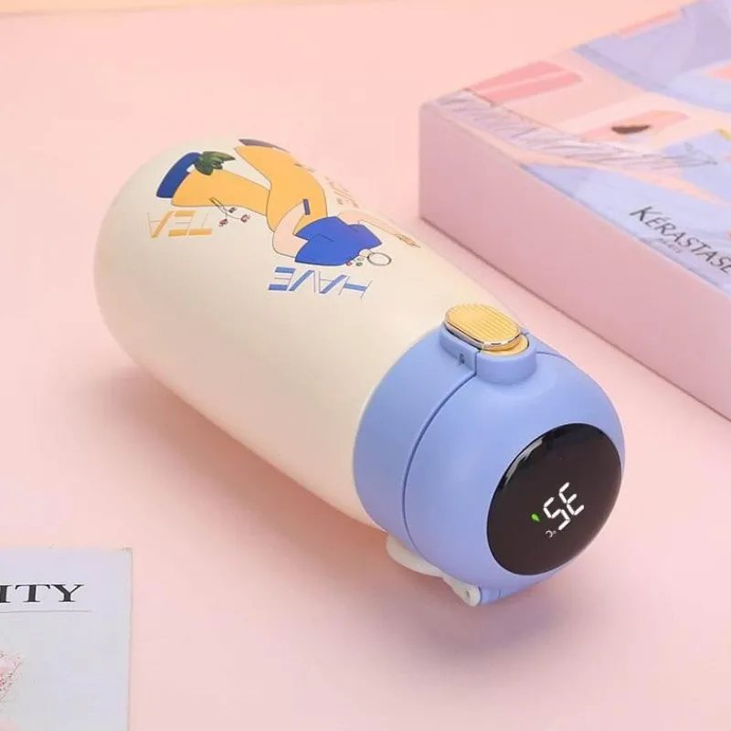 The Decor Haven Camping-Werkzeuge|Camping Im Freien-LED-Wasserflasche – Funky Thermosflasche mit Temperaturanzeige