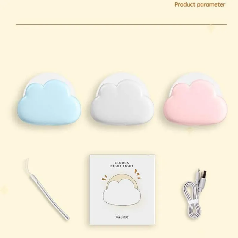 Bright Accents Beleuchtung-LED-Wolken-Nachtlicht - Süße Kinderzimmerlampe