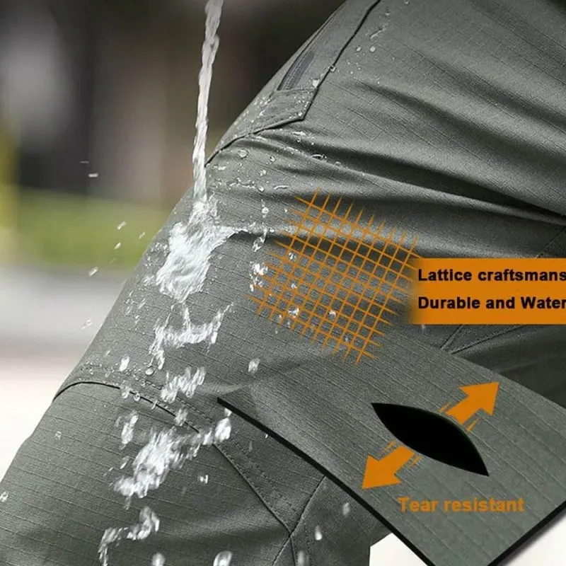 Herren Heritage Threads Herrenbekleidung-Leichte taktische Cargohose – Robuste Hose im Armee-Stil