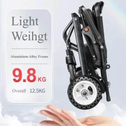 Tranquil Touch Mobilitäts- Und Support-Tools|Gesundheits-Gadgets-Leichter faltbarer Elektrorollstuhl für Senioren – Kompakte Mobilitätshilfe