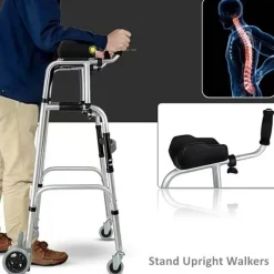 The Relaxation Nook Mobilitäts- Und Support-Tools|Gesundheits-Gadgets-Leichter Rollator für Senioren – Mobilitätshilfe für einfache Fortbewegung