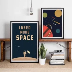 Willow u0026 Whim Wohndeko-Leinwandbild mit Weltraummotiven – Wissenschaftliche Wanddekoration