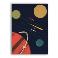 Willow u0026 Whim Wohndeko-Leinwandbild mit Weltraummotiven – Wissenschaftliche Wanddekoration