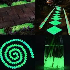 Adventure Basecamp Camping Im Freien|Outdoor-Artikel-Leuchtende Gartenwegsteine ​​– Leuchtende Landschaftsdekoration