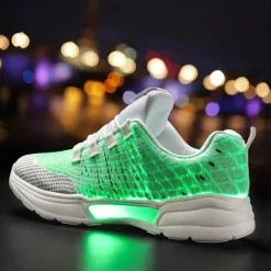 Damen Wilderness Haven Herrenschuhe|Damenschuhe-Leuchtende Glasfaser-Sneaker – bequeme wiederaufladbare Schuhe