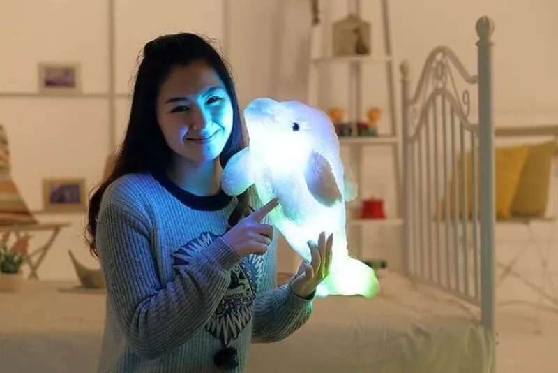 Kinder The Decor Haven Kinderwagen & Zubehör-Leuchtender Plüschdelfin – Kreatives Stofftierspielzeug