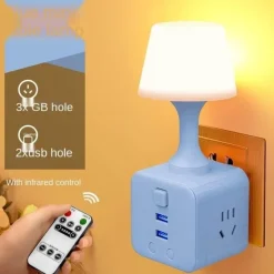 The Gilded Nest Gadgets Für Zuhause|Beleuchtung-Leuchtendes Nachtlicht mit Fernbedienung – im Dunkeln leuchtende Schlafzimmerlampe