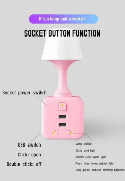 The Gilded Nest Gadgets Für Zuhause|Beleuchtung-Leuchtendes Nachtlicht mit Fernbedienung – im Dunkeln leuchtende Schlafzimmerlampe