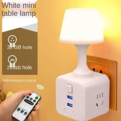 The Gilded Nest Gadgets Für Zuhause|Beleuchtung-Leuchtendes Nachtlicht mit Fernbedienung – im Dunkeln leuchtende Schlafzimmerlampe