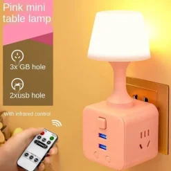 The Gilded Nest Gadgets Für Zuhause|Beleuchtung-Leuchtendes Nachtlicht mit Fernbedienung – im Dunkeln leuchtende Schlafzimmerlampe