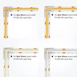 Comfort u0026 Style Gadgets Für Zuhause|Heimwerkzeuge-L-förmiger LED-Streifenverbinder - Transparenter Lichtstreifenverbinder