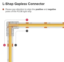 Comfort u0026 Style Gadgets Für Zuhause|Heimwerkzeuge-L-förmiger LED-Streifenverbinder - Transparenter Lichtstreifenverbinder