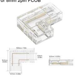Comfort u0026 Style Gadgets Für Zuhause|Heimwerkzeuge-L-förmiger LED-Streifenverbinder - Transparenter Lichtstreifenverbinder