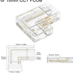 Comfort u0026 Style Gadgets Für Zuhause|Heimwerkzeuge-L-förmiger LED-Streifenverbinder - Transparenter Lichtstreifenverbinder