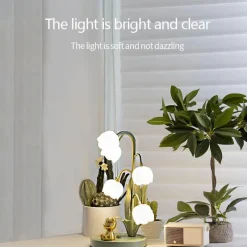 Illuminate Home Beleuchtung-Lilienblumen-Tischlampe – dekorative Blumenbeleuchtung