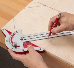 Roam Ready Outdoor-Artikel|Heimwerkzeuge-Lineal für die Holzbearbeitung – Präzisions-Layout-Messwerkzeug