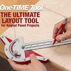 Roam Ready Outdoor-Artikel|Heimwerkzeuge-Lineal für die Holzbearbeitung – Präzisions-Layout-Messwerkzeug