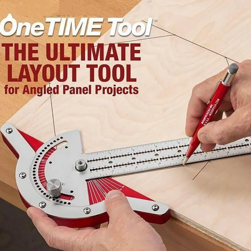 Roam Ready Outdoor-Artikel|Heimwerkzeuge-Lineal für die Holzbearbeitung – Präzisions-Layout-Messwerkzeug