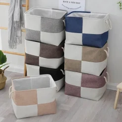 Aqua Essence Badezimmer-Linen Storage Basket - Stylish Home Organizer