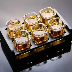 Feast Essentials Küche & Esszimmer-Liswell Whiskygläser – 6er-Set Premium-Kristallgläser