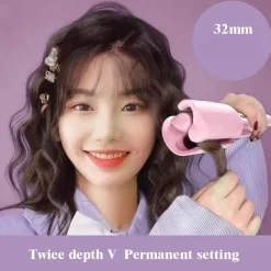 PureGlow Frauenpflege|Körperpflege-Lockenwickler für tiefe Wellen – Französisches Haarstyling-Tool