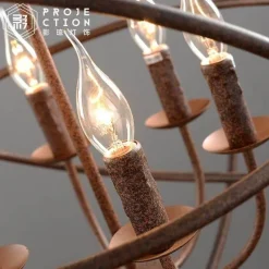 Comfort u0026 Style Beleuchtung-Loft Hanging Globe Iron Bird Cage Light - Modern Pendant Lamp