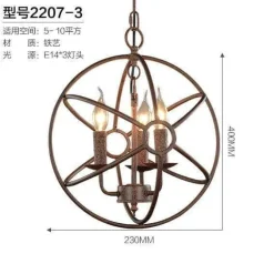 Comfort u0026 Style Beleuchtung-Loft Hanging Globe Iron Bird Cage Light - Modern Pendant Lamp