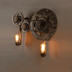 The Gilded Nest Beleuchtung-Loft Style Edison Wall Sconce - Industrial Iron Water Lamp Decor