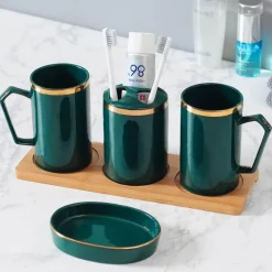 The Bath Nook Badezimmer-Lombardia Bathroom Accessories Set - Stylish Home Décor Essentials