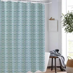 Aqua Essence Badezimmer-Louis XIV Duschvorhang - Luxuriöses französisches Barock-Badezimmerdekor