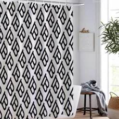 Aqua Essence Badezimmer-Louis XIV Duschvorhang - Luxuriöses französisches Barock-Badezimmerdekor