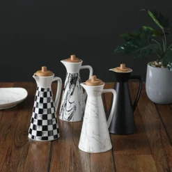 Decor Küche & Esszimmer-Ölspender aus Keramik – Stilvolle Küchenflasche